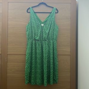 NWT Green Polka Dot Dress, Size X